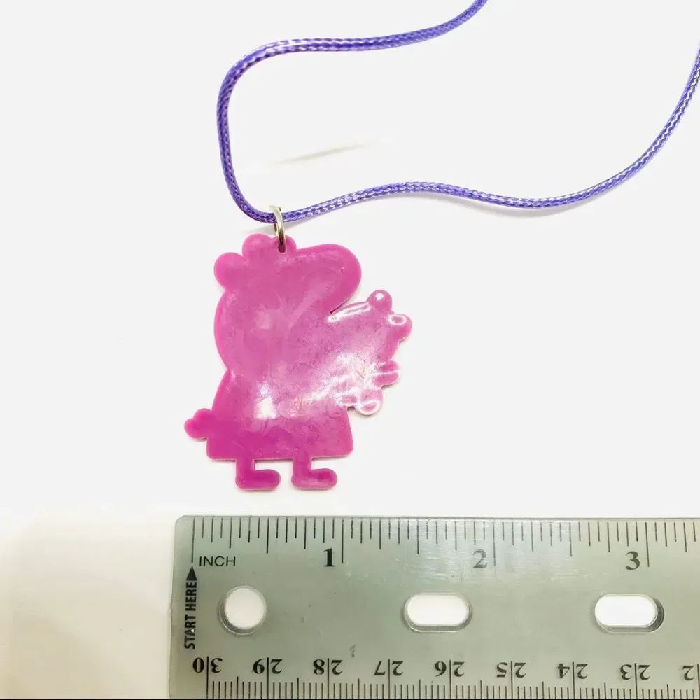 Peppa Pig & Bear Soft PVC Kid’s Necklace (W1)
